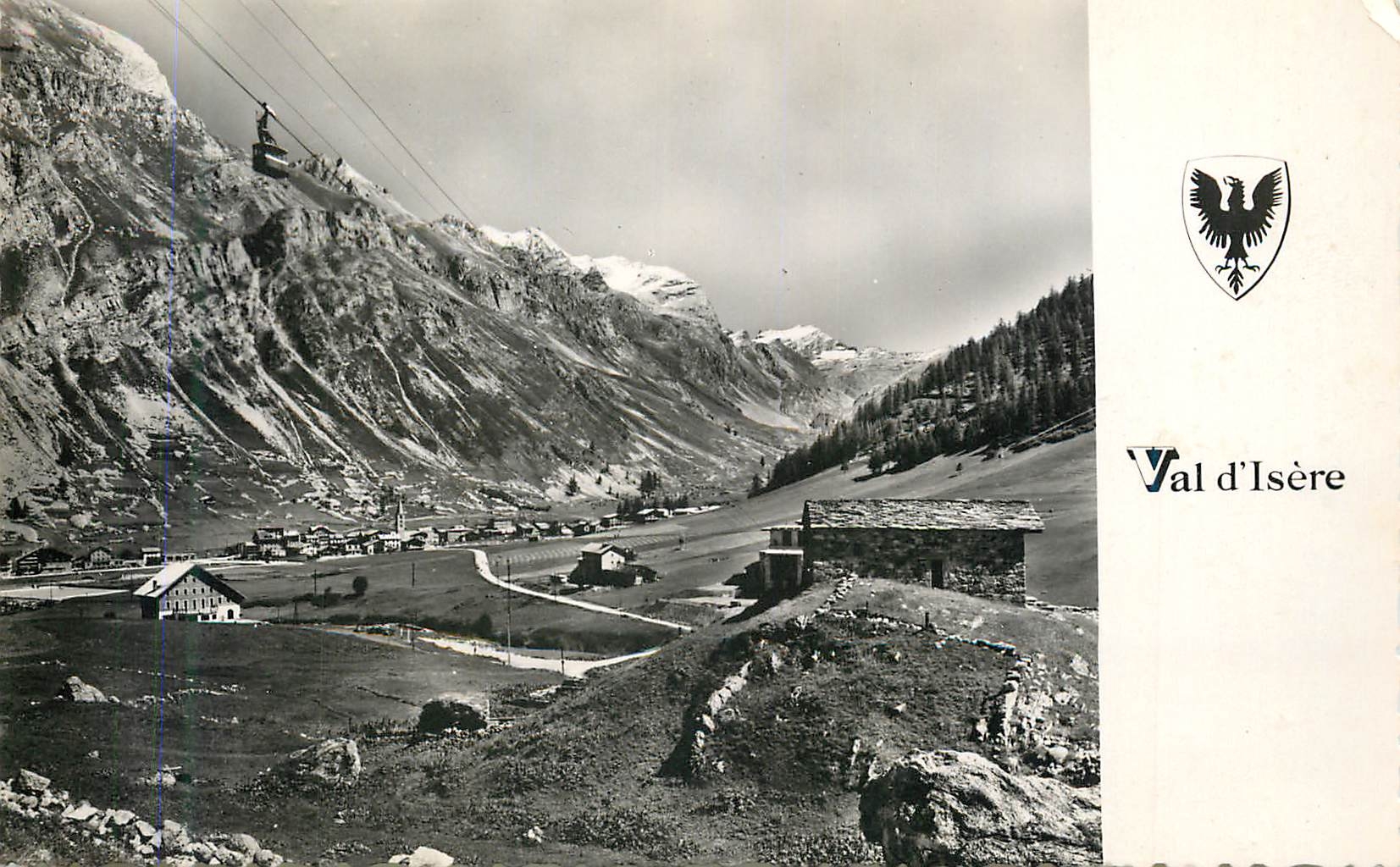 CPM Val d isere (savoie) alt 1850 m la tsanteleine et la calise la telepherique de bellevarde