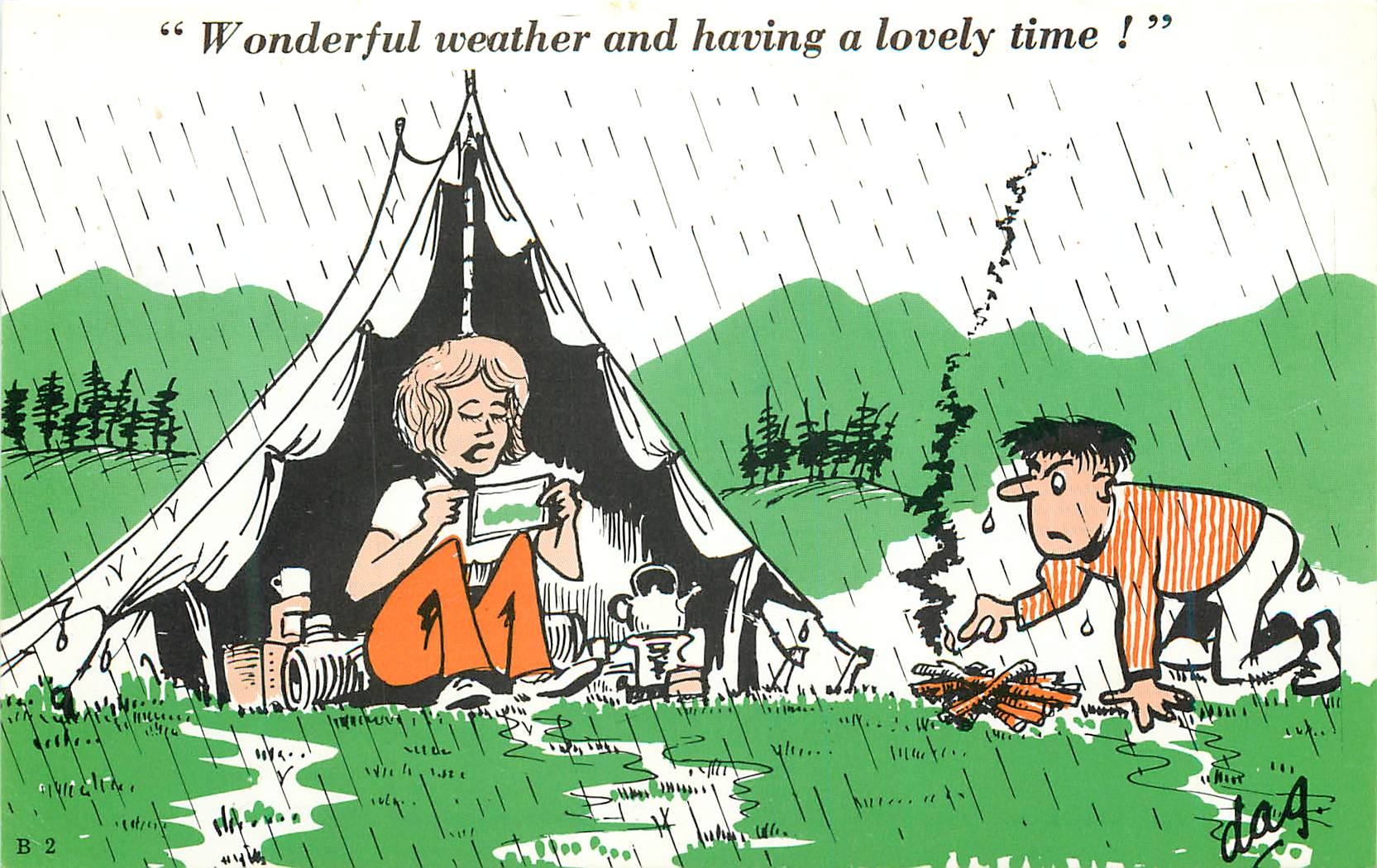 CPM Wonderful weather and having a lovely time ! Camping