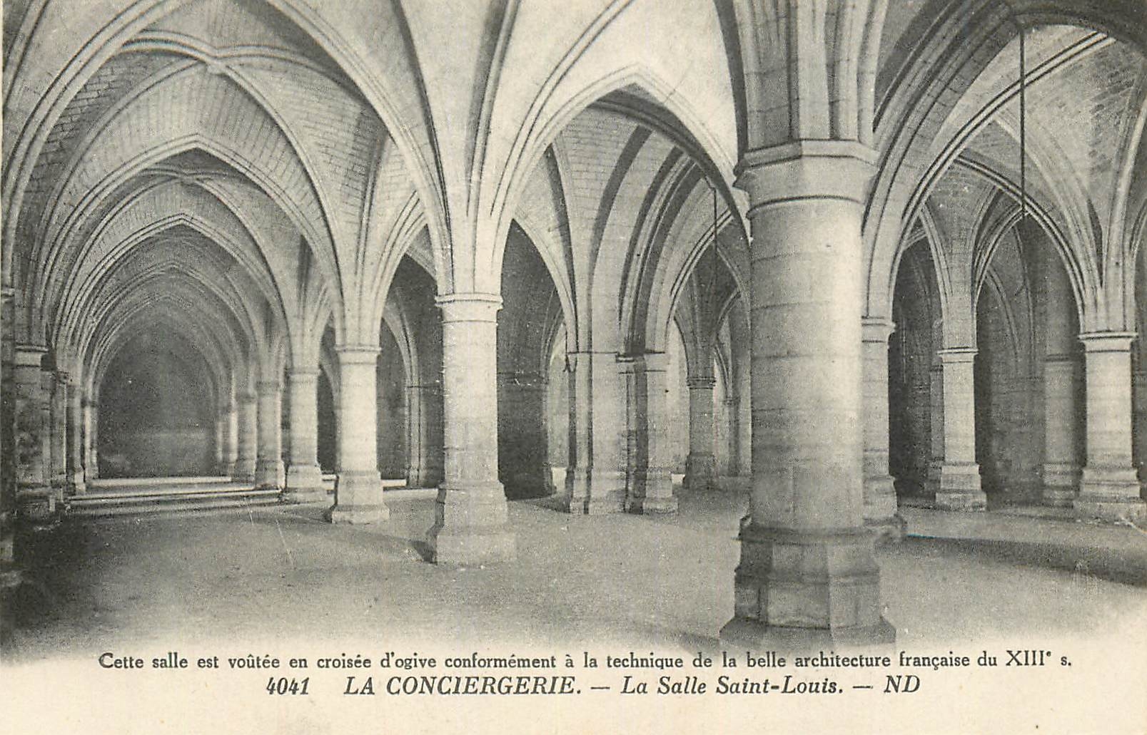 CPA 4041 la conciergerie la salle saint louis