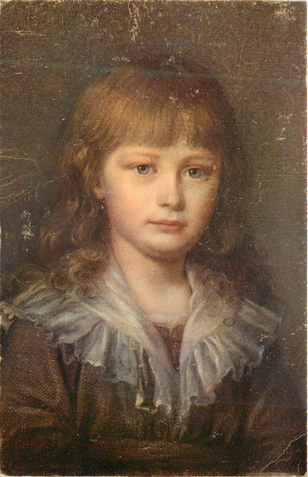 Portrait of a Young Girl — Publisher and Serial Number Visible — Exhibition Versailles 1955