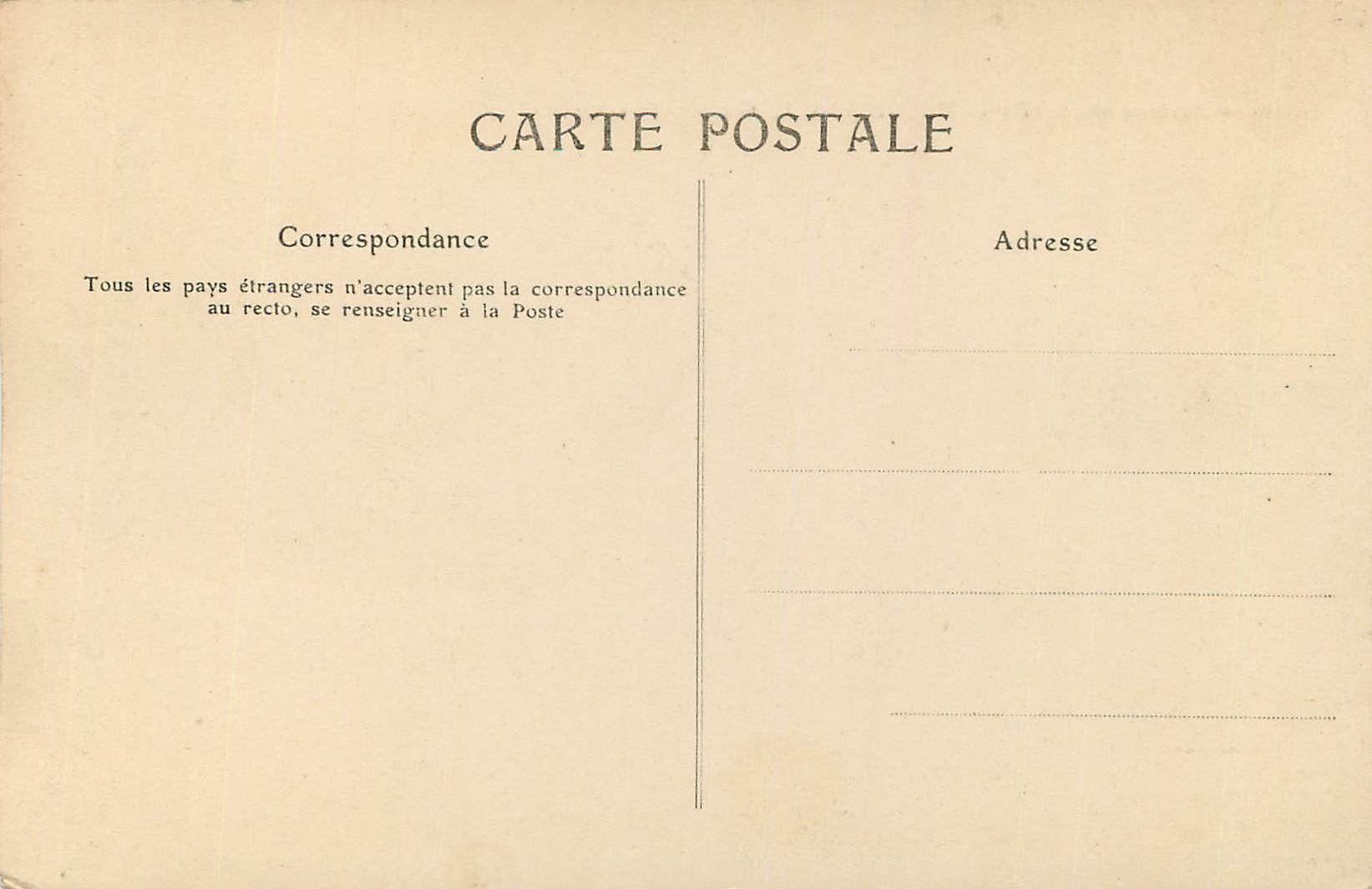 Environs de ROYAN - VALLIÈRES, La Grande Crevasse — Édition Nouvelles Galeries — Rückseite