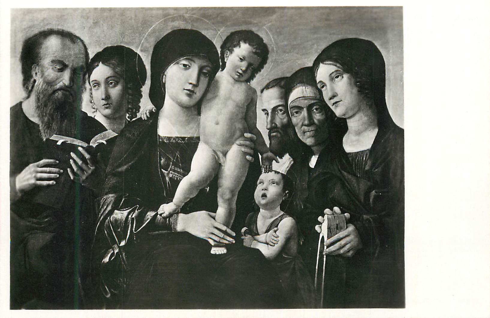 CPA 14839 torino galleria sabauda la vergina col figlio e santi (andrea mantegna)