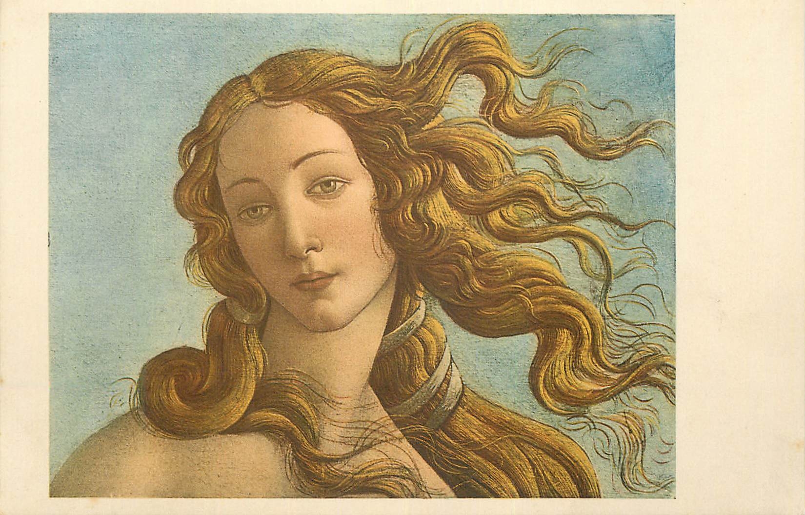 CPA N 617 nascita di venere dettaglio botticelli
