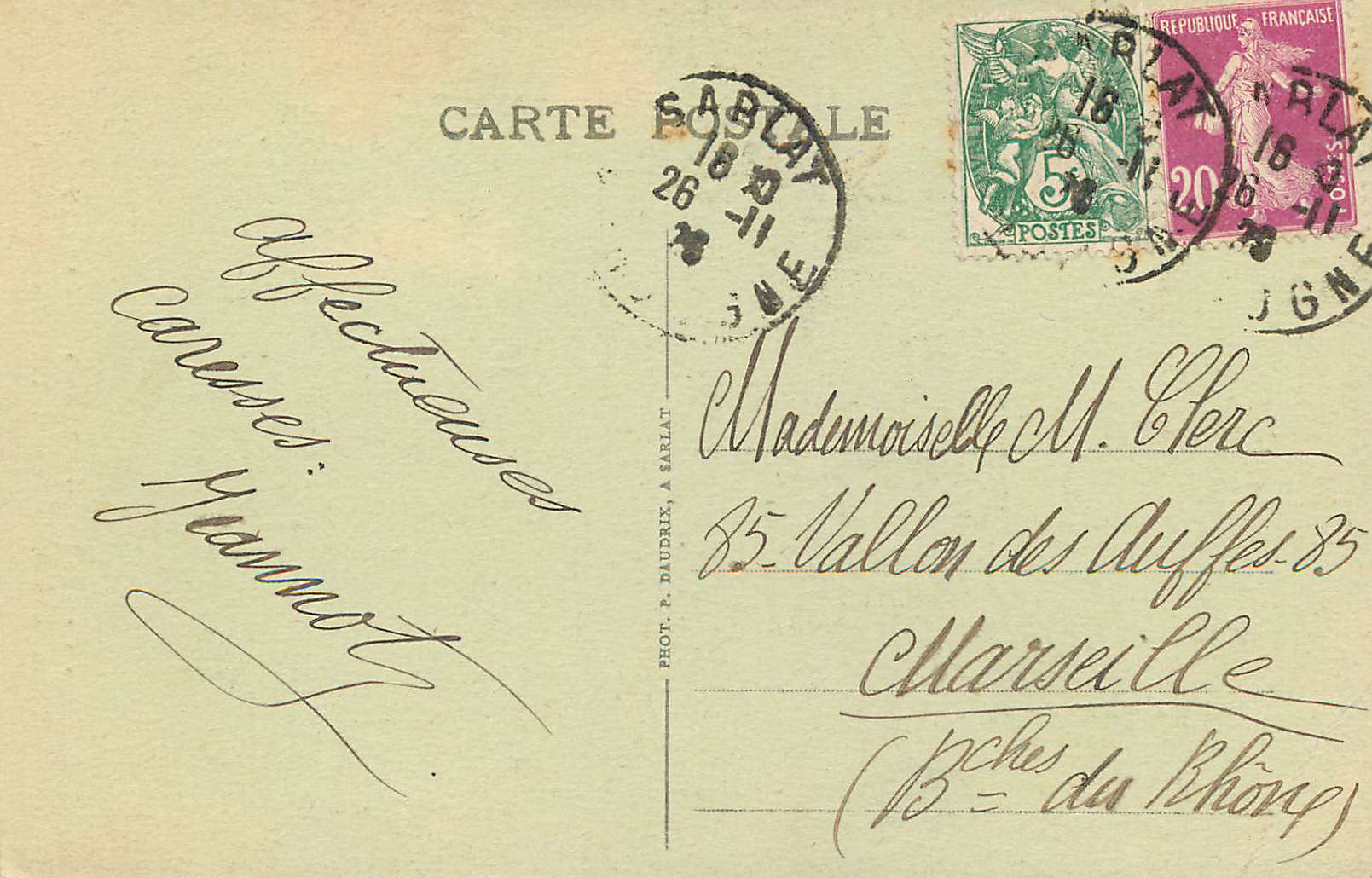 CPA P ds la dordogne pittoresque sarlat chemines renaissance de l hotel de maleville — Verso