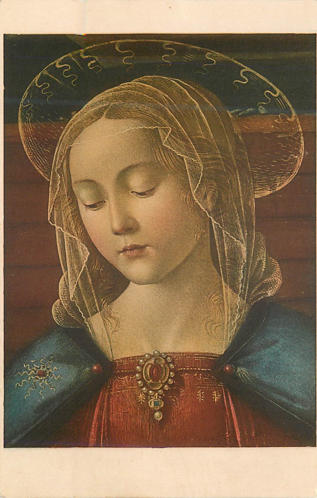 CPA N 2 testa di vergine ghirlandajo(1451 1495)