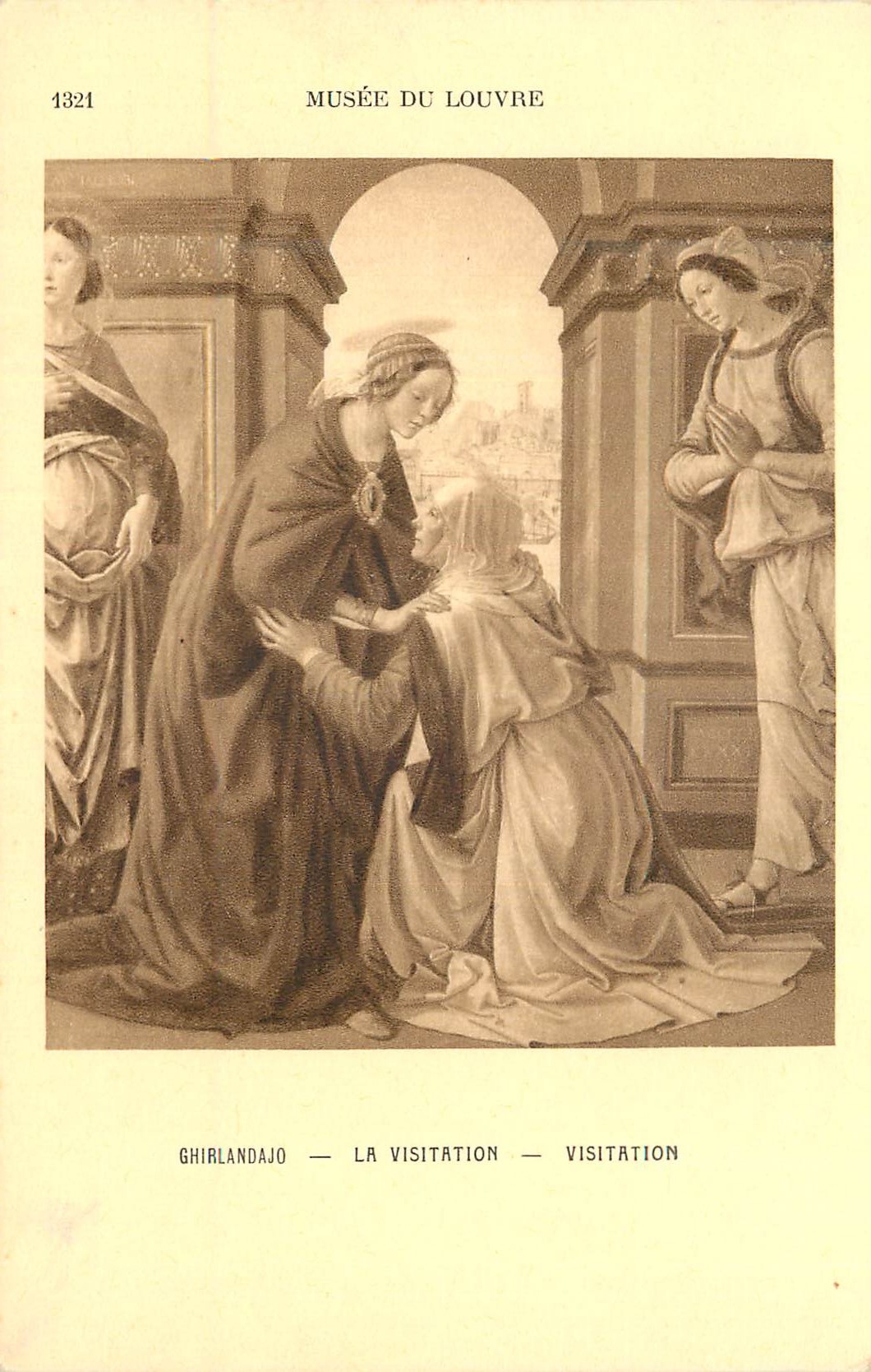 CPA musee du louvre ghirlandajo la visitation