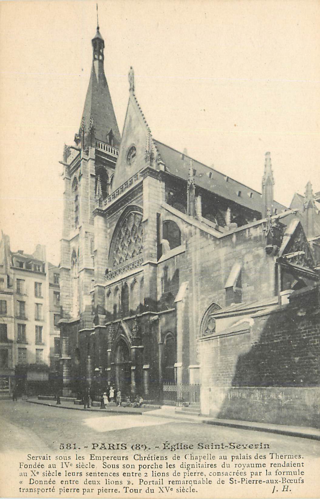 CPA 581 paris (8e) eglise saint severin