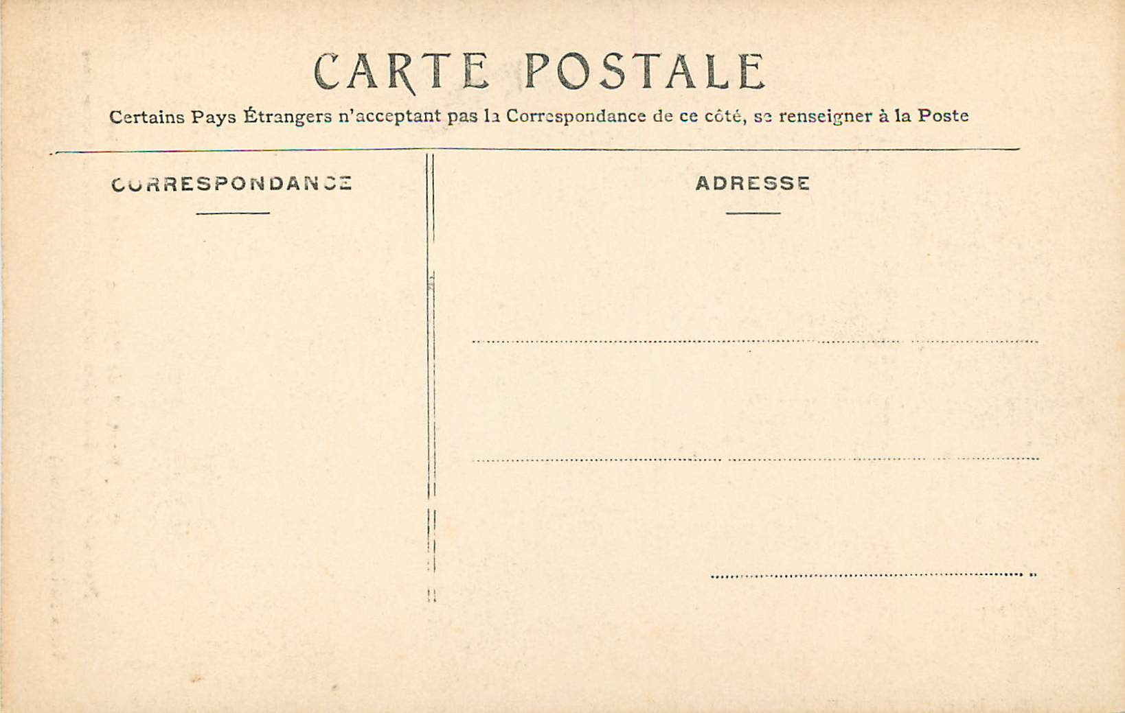 CPA Portail de l eglise saint severin — Verso