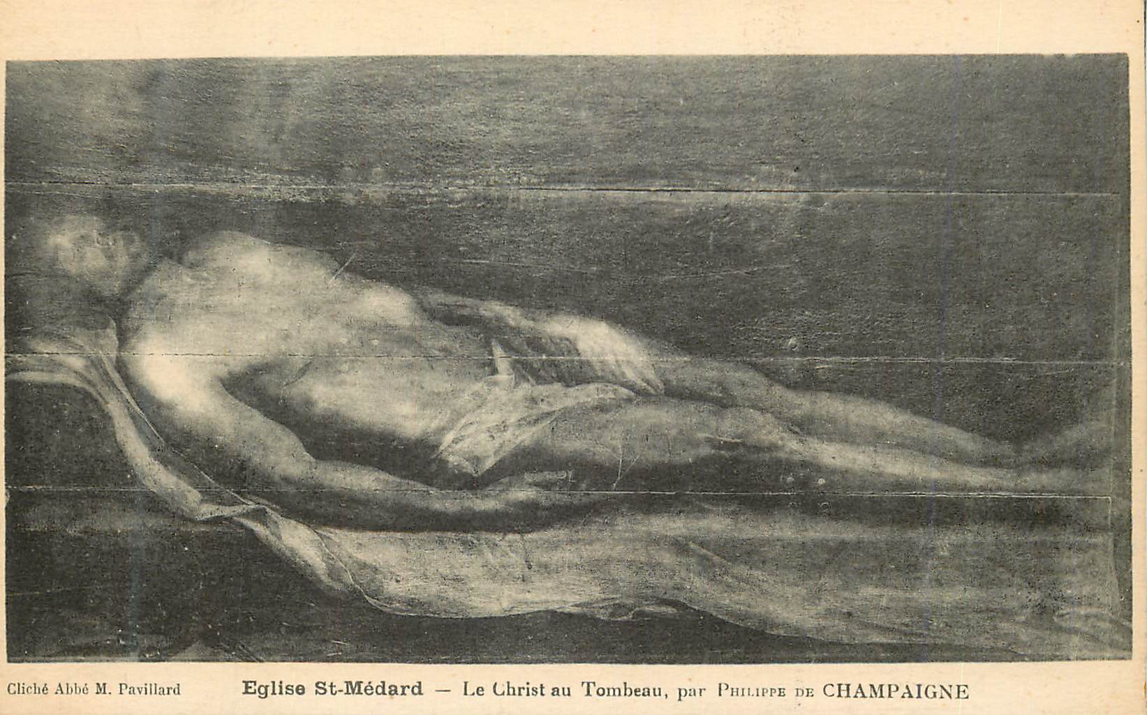 CPA Eglise st medard le christ au tombeau par philippe de champagne