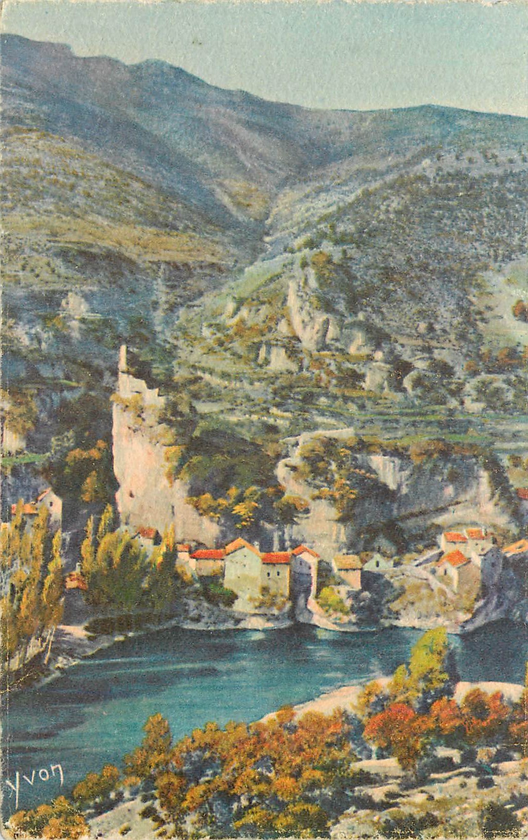 Gorges du Tarn — Château de Castelbouc — Éditions d'Art Yvon, n°7