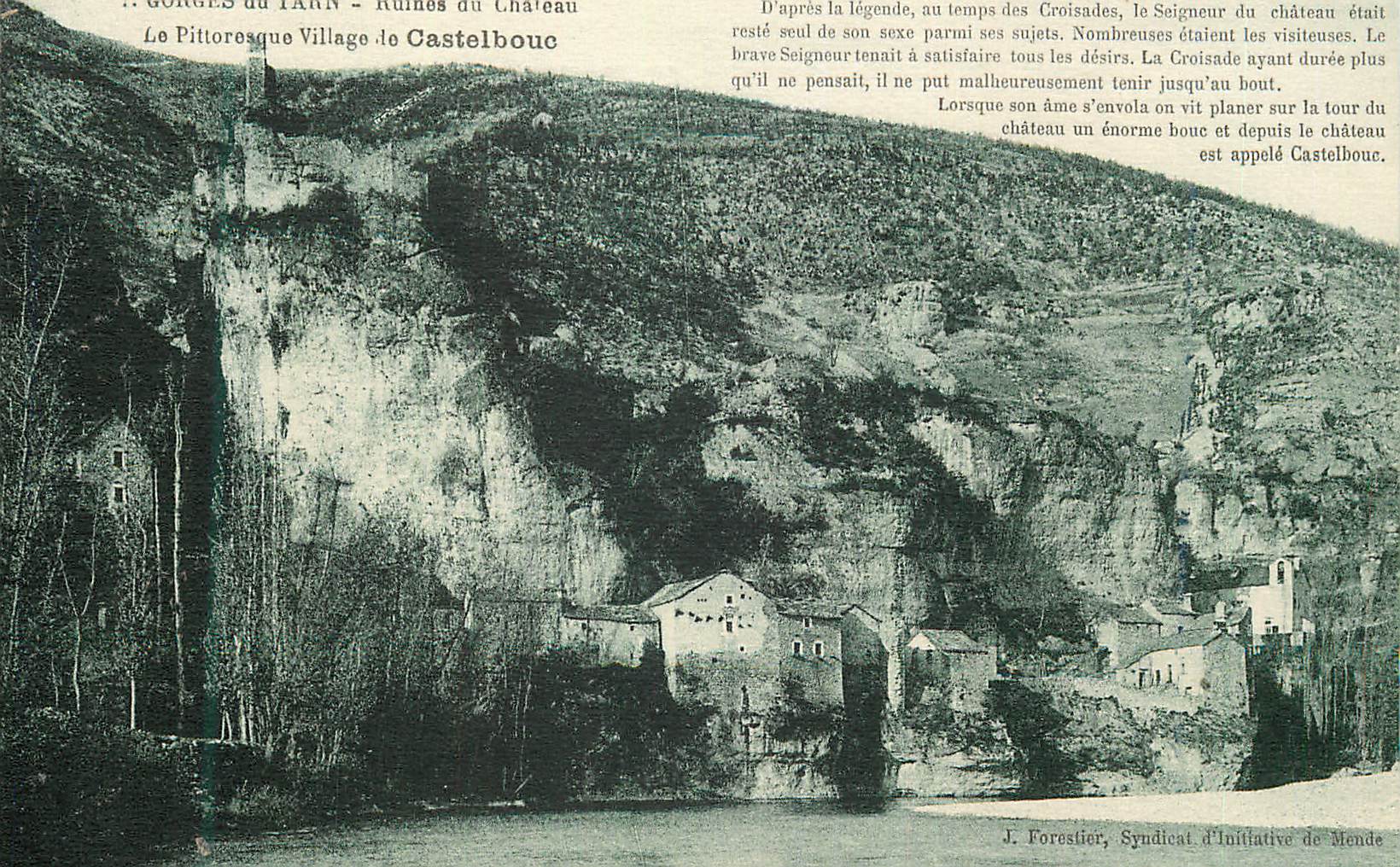 CPA Le pittoresque village de castelbourc