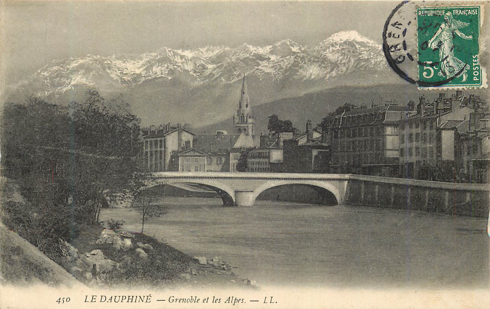 CPA 450 le dauphine grenoble et les alpes