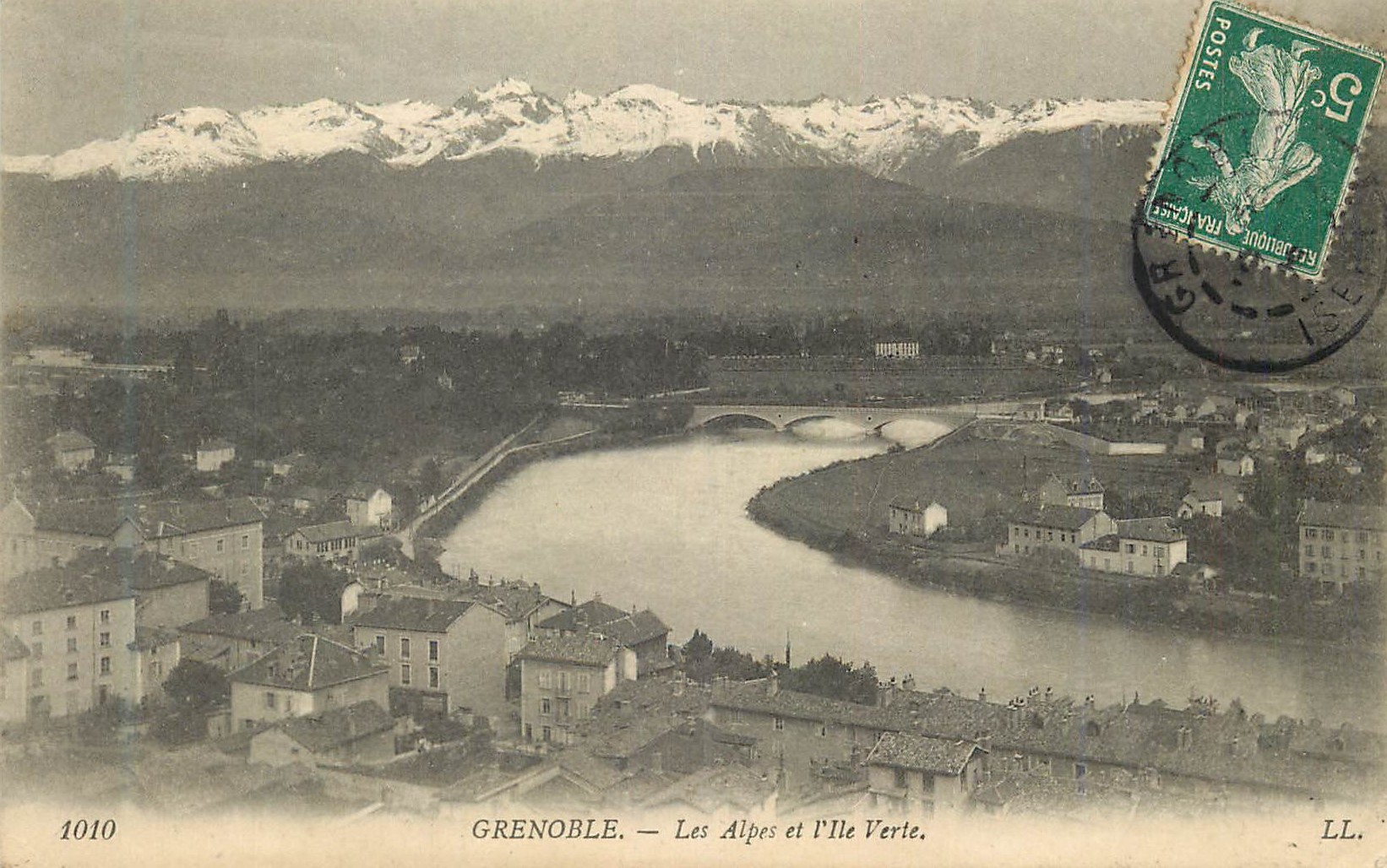 CPA Grenoble les alpes et l ile verte