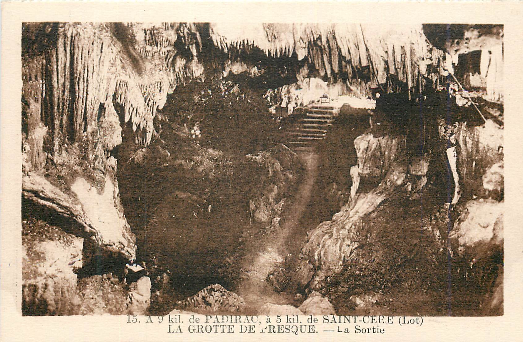 La Grotte de Presque — Saint-Céfe (Lot) — Reprod. Interdite