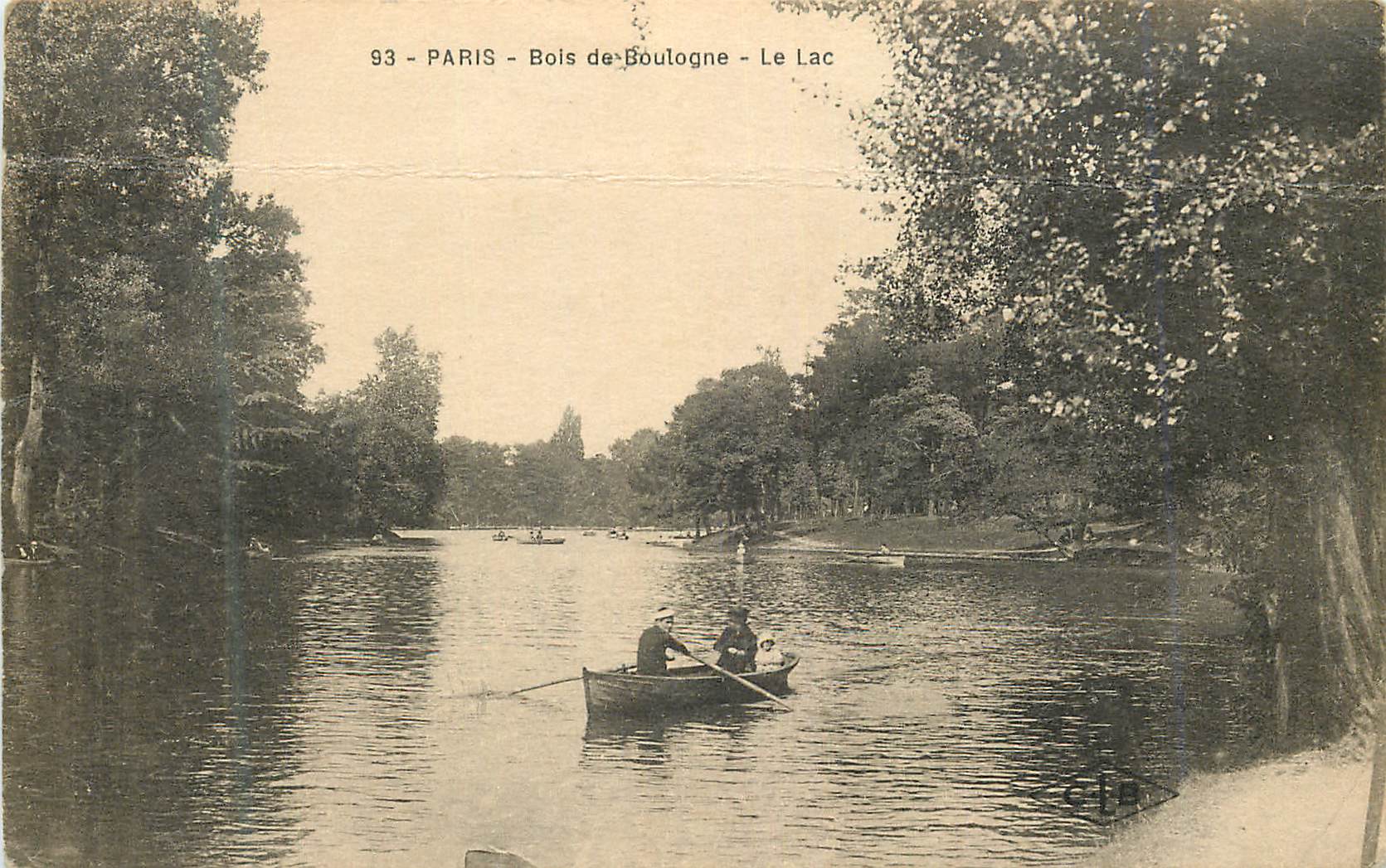 CPA 93 paris bois de boulogne le lac