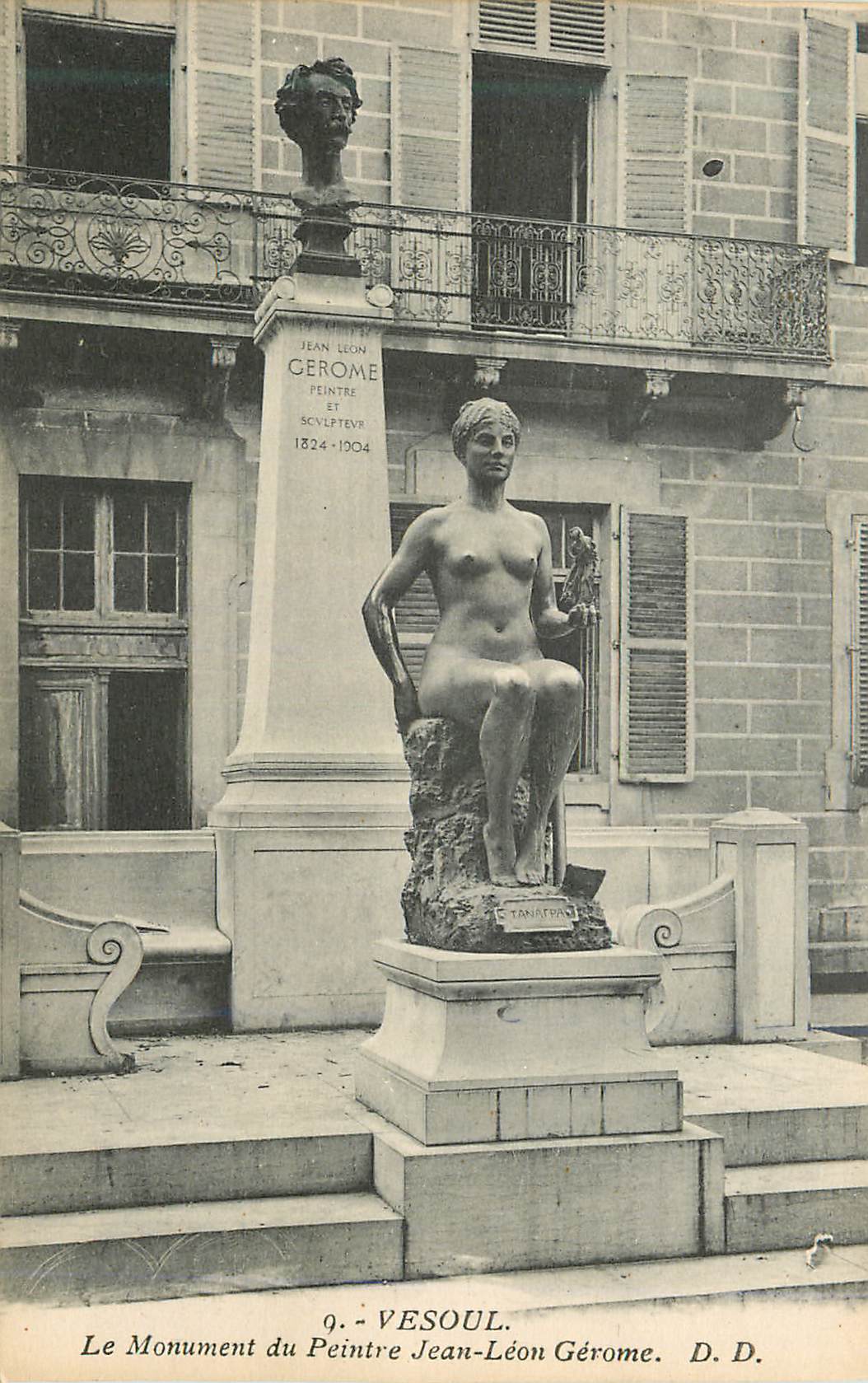CPA 9 vesoul le monument du peintre jean leon gerome