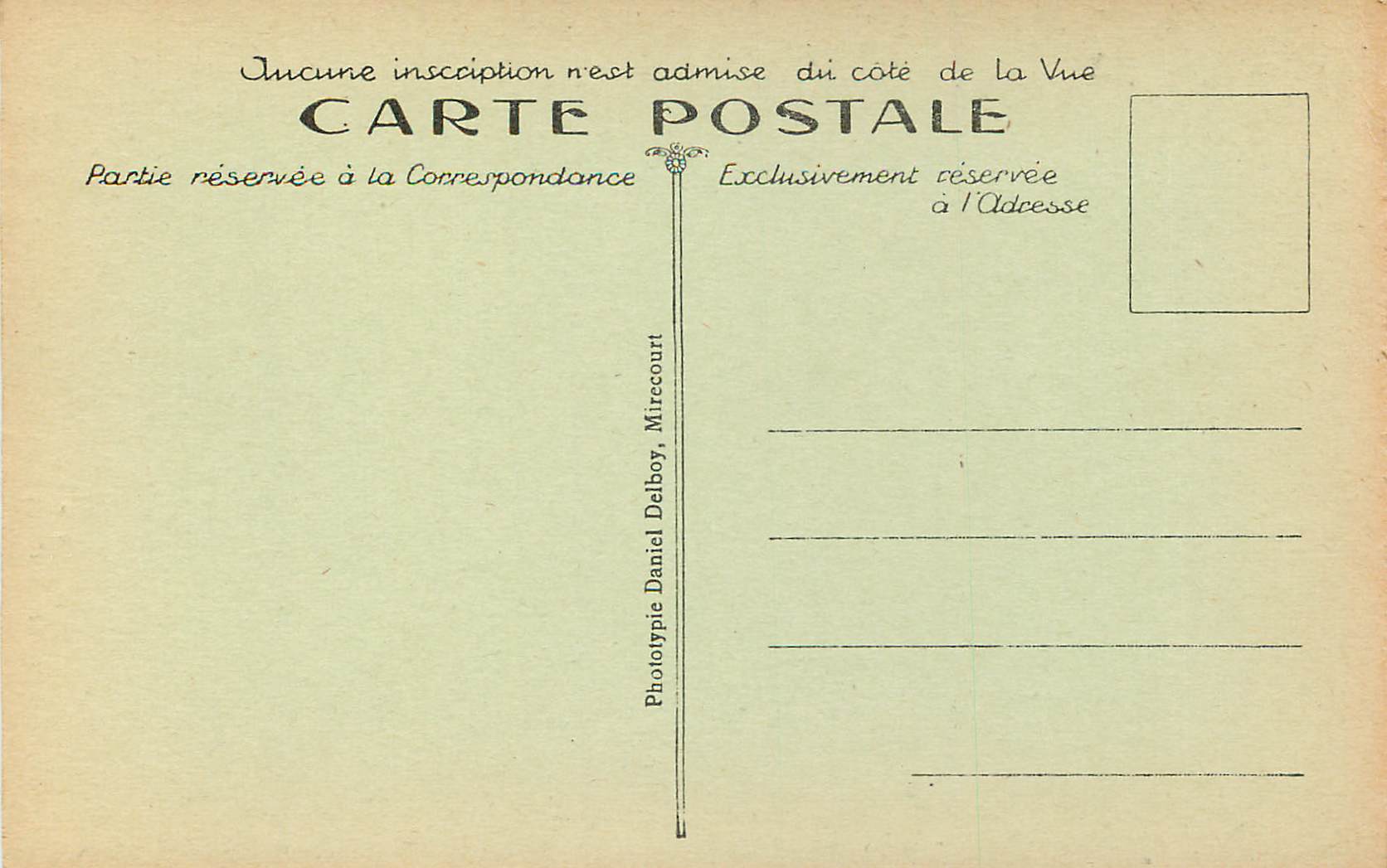 CPA 9 vesoul le monument du peintre jean leon gerome — Rückseite