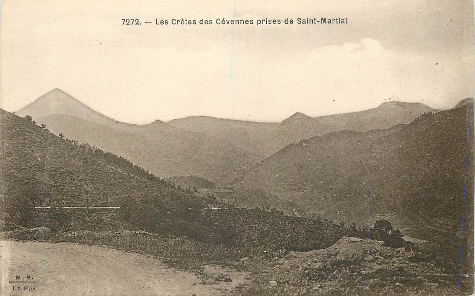 CPA 7272 les cretes des cevennes prises de saint martial