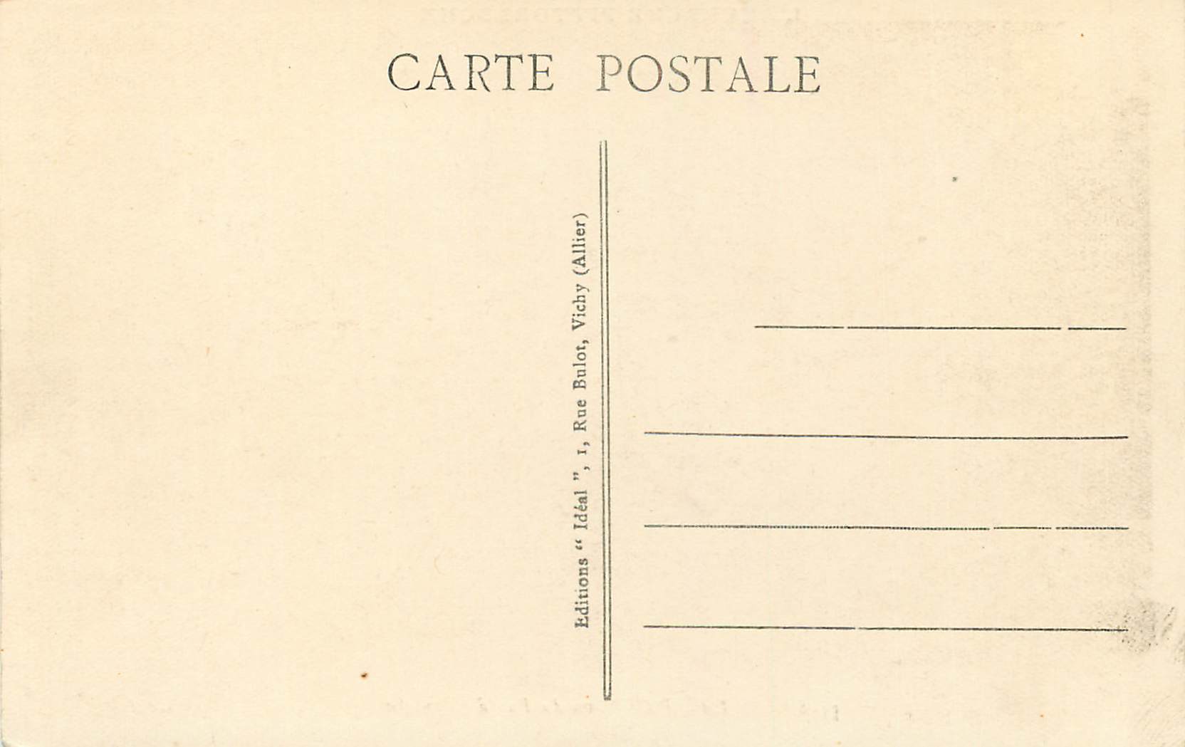 Le Lac Pavin vu du Puy de Montchal — L'Auvergne pittoresque — Éditeur Idéal, n° 3338 — Reverso