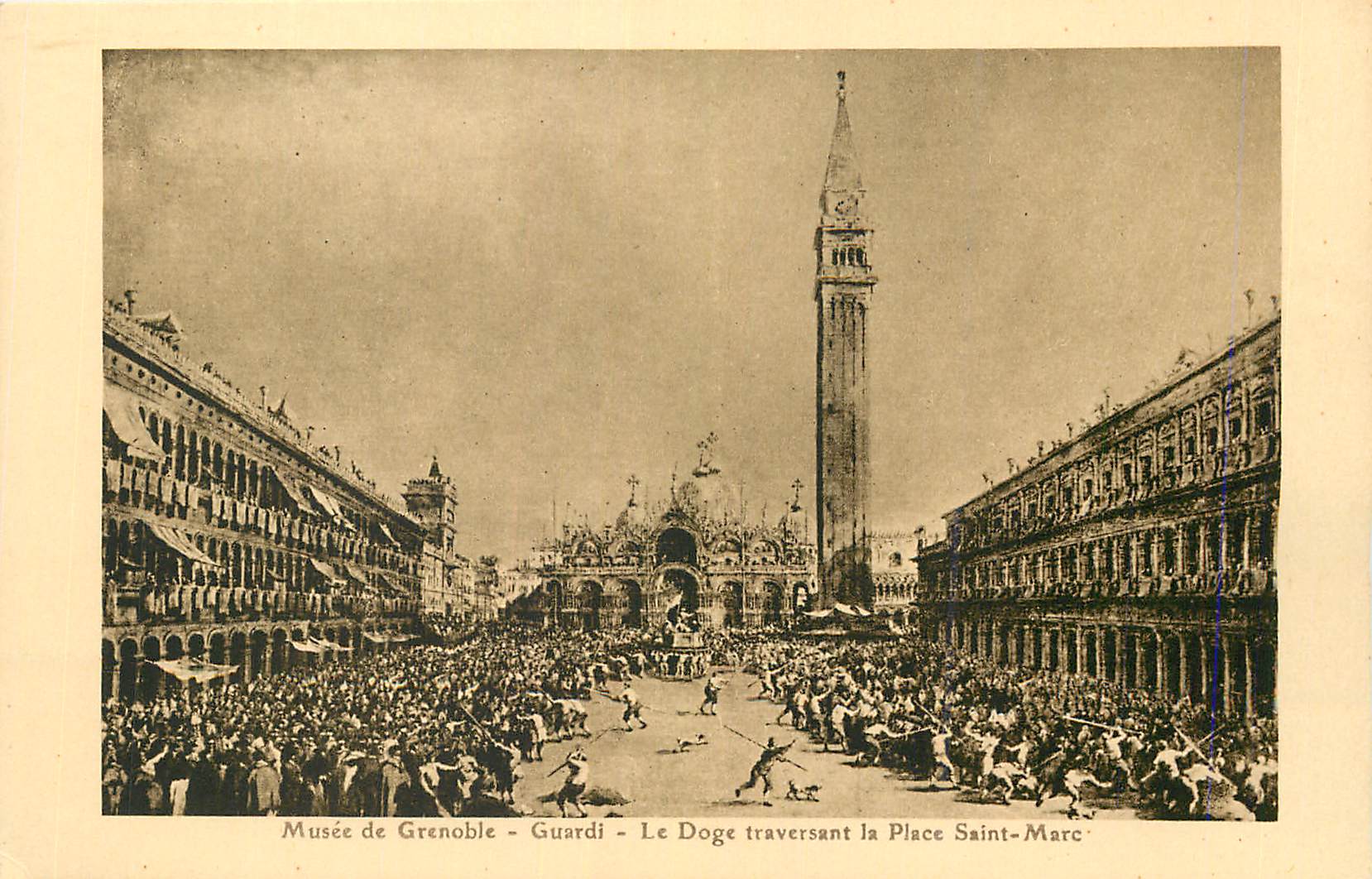 CPA Musee de grenoble guurdi le doge traversant la place saint marc