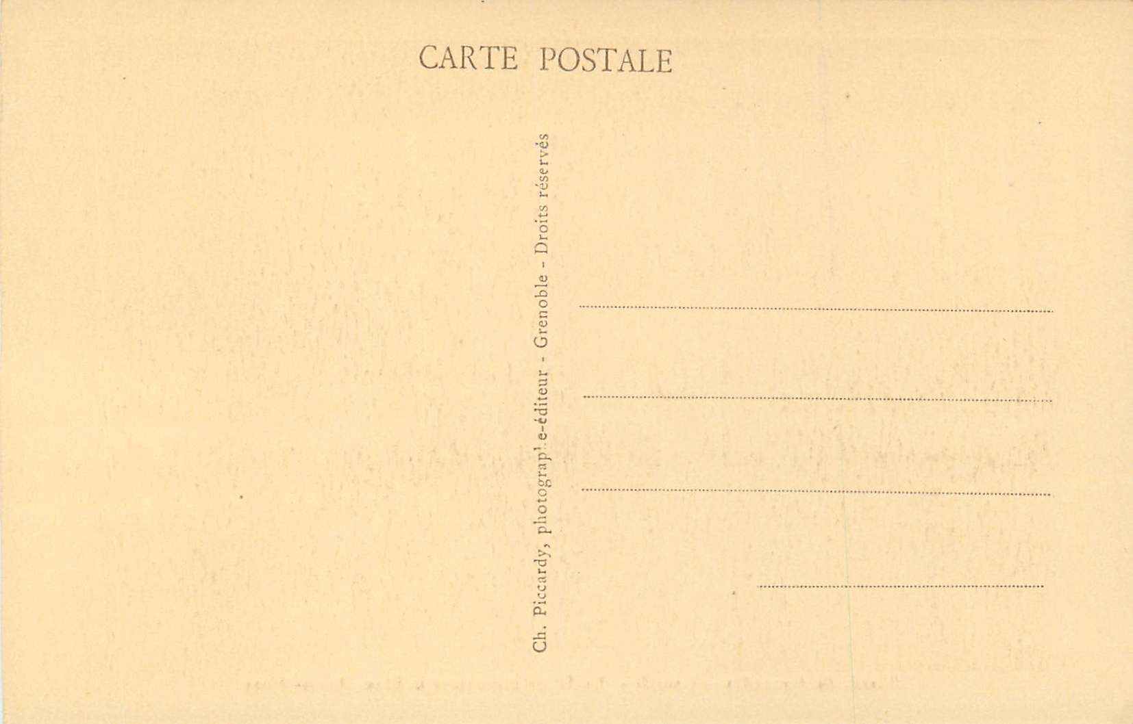 CPA Musee de grenoble guurdi le doge traversant la place saint marc — Verso