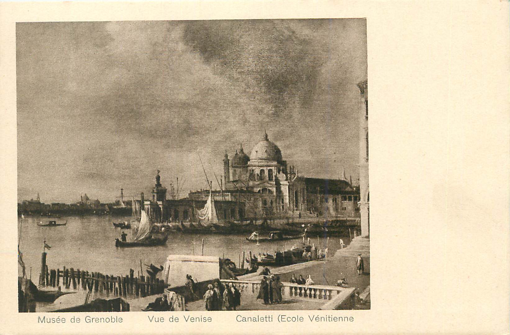 CPA Musee de grenoble vue de venise canaletti(ecole venitienne)