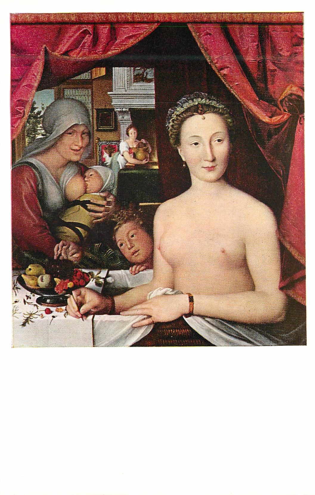 CPA 1370 diane de poitiers by francois clouet(1510 1572) samuel h kress collection