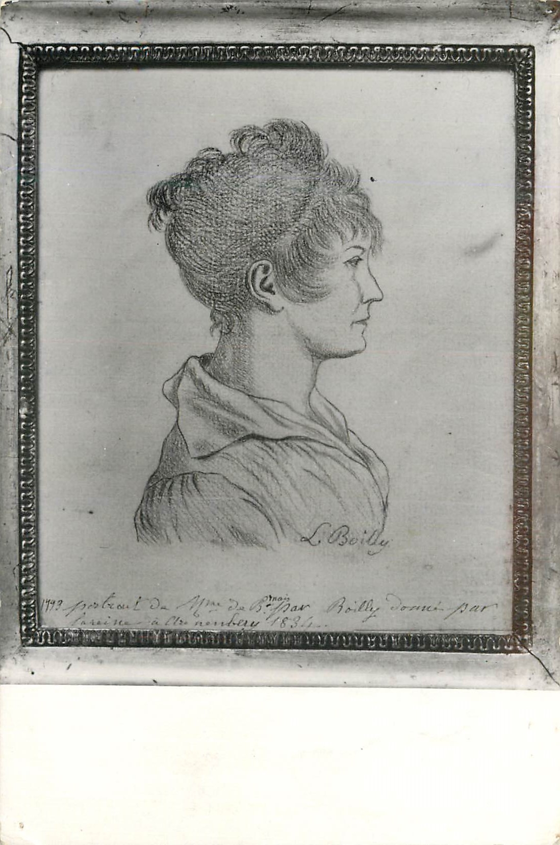 CPM Musee national de malmaison boilly louis leopold(1761 1815) portrait de madame de beauharnais(dessin au crayons)