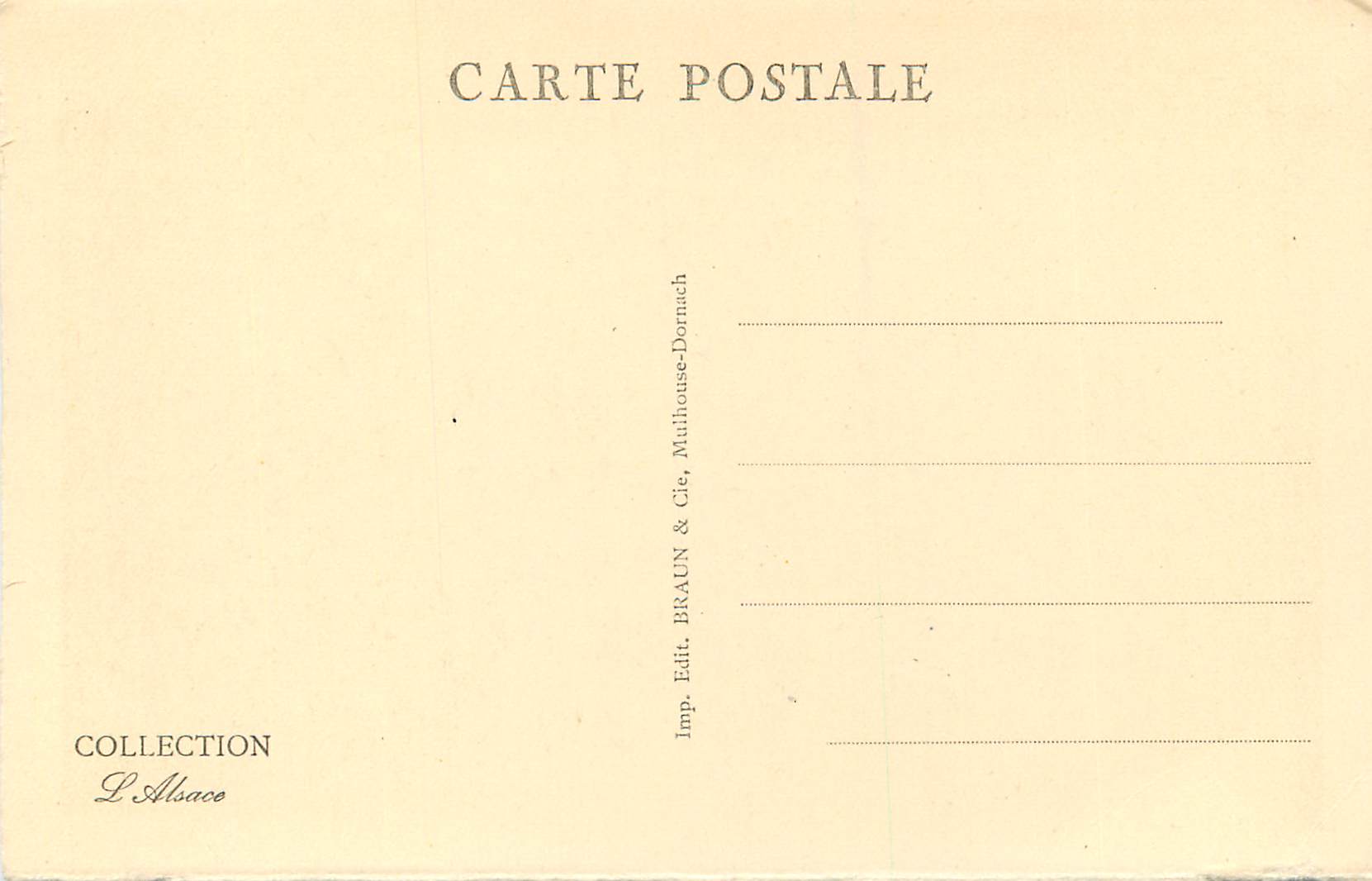 CPA 2090 le hohneck vu de la martinswand — Rückseite