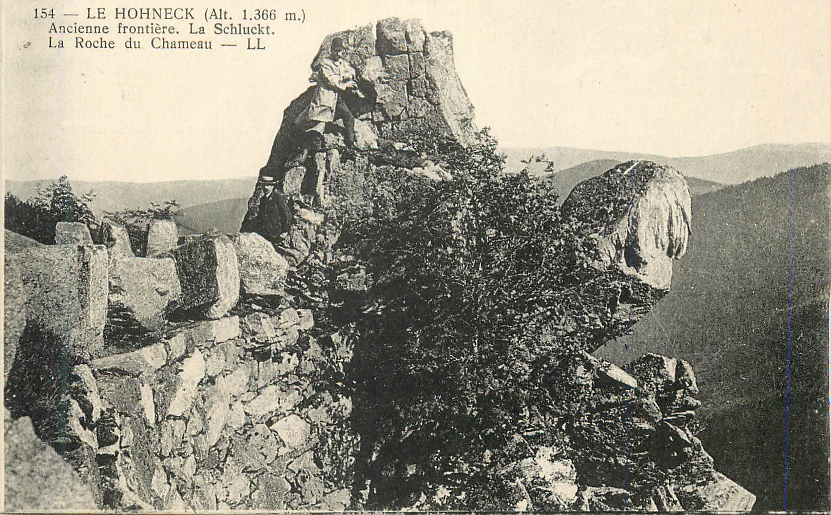 Le Hohneck (Alt. 1.366 m.) — Ancienne frontière — LL