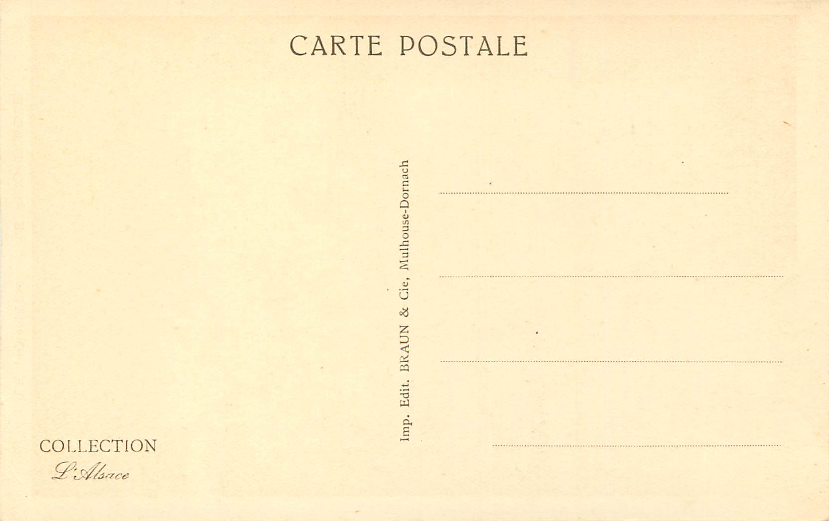CPA 5174 le hohneck le fischboedle — Rückseite