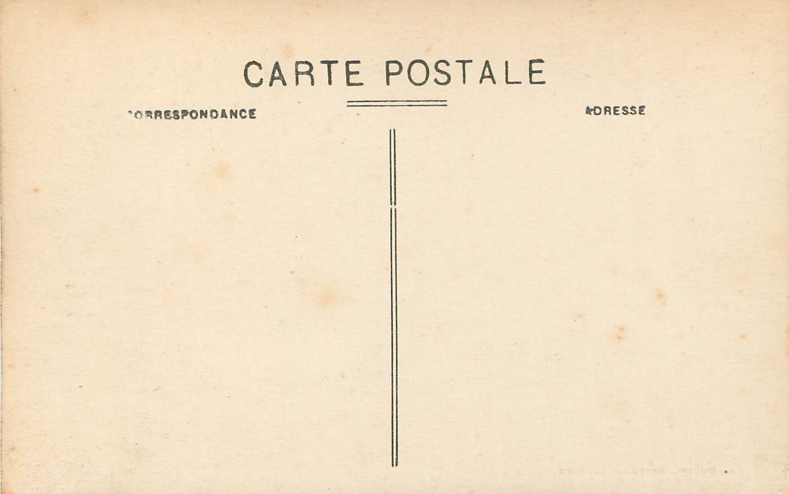 CPA En morvan 258 dun les places la cure route de st brisson — Rückseite