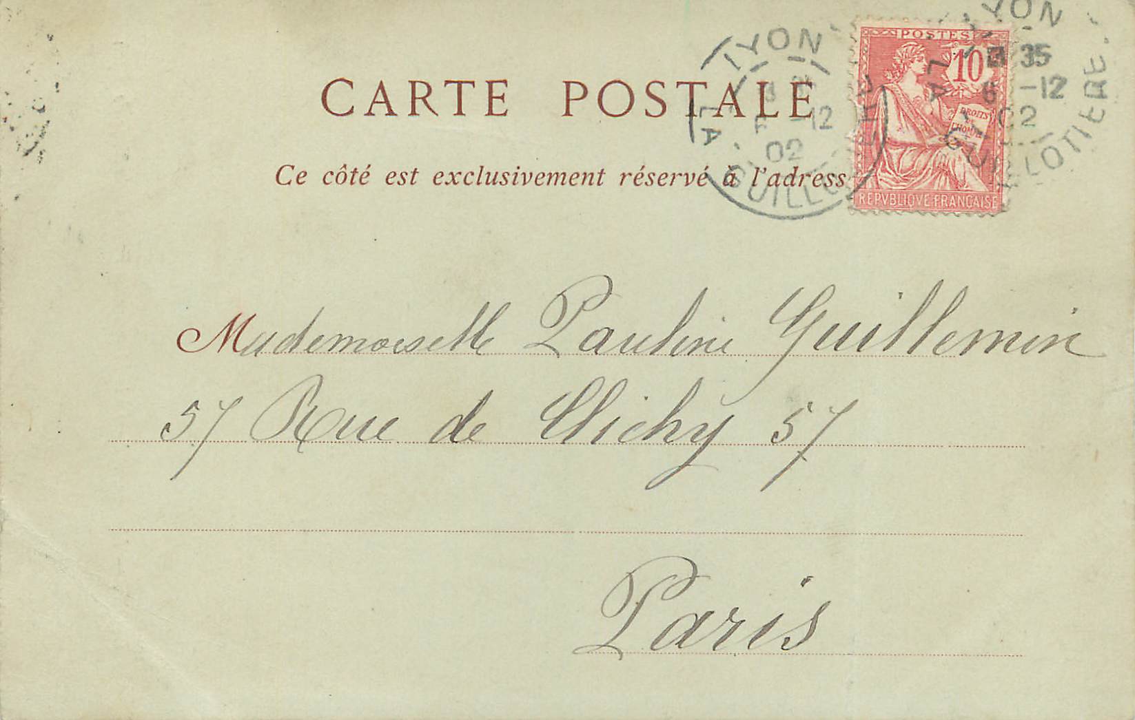 LYON — Monument élevé à la Mémoire des Victimes du Siège de Lyon — Mu Arié Poldi Paulini — Verso