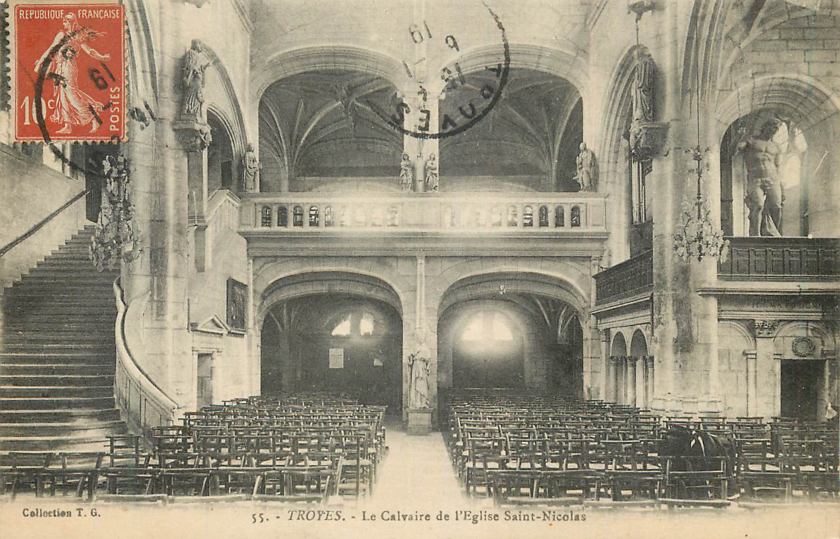 CPA 55 troyes le calvaires de l eglise saint nicolas