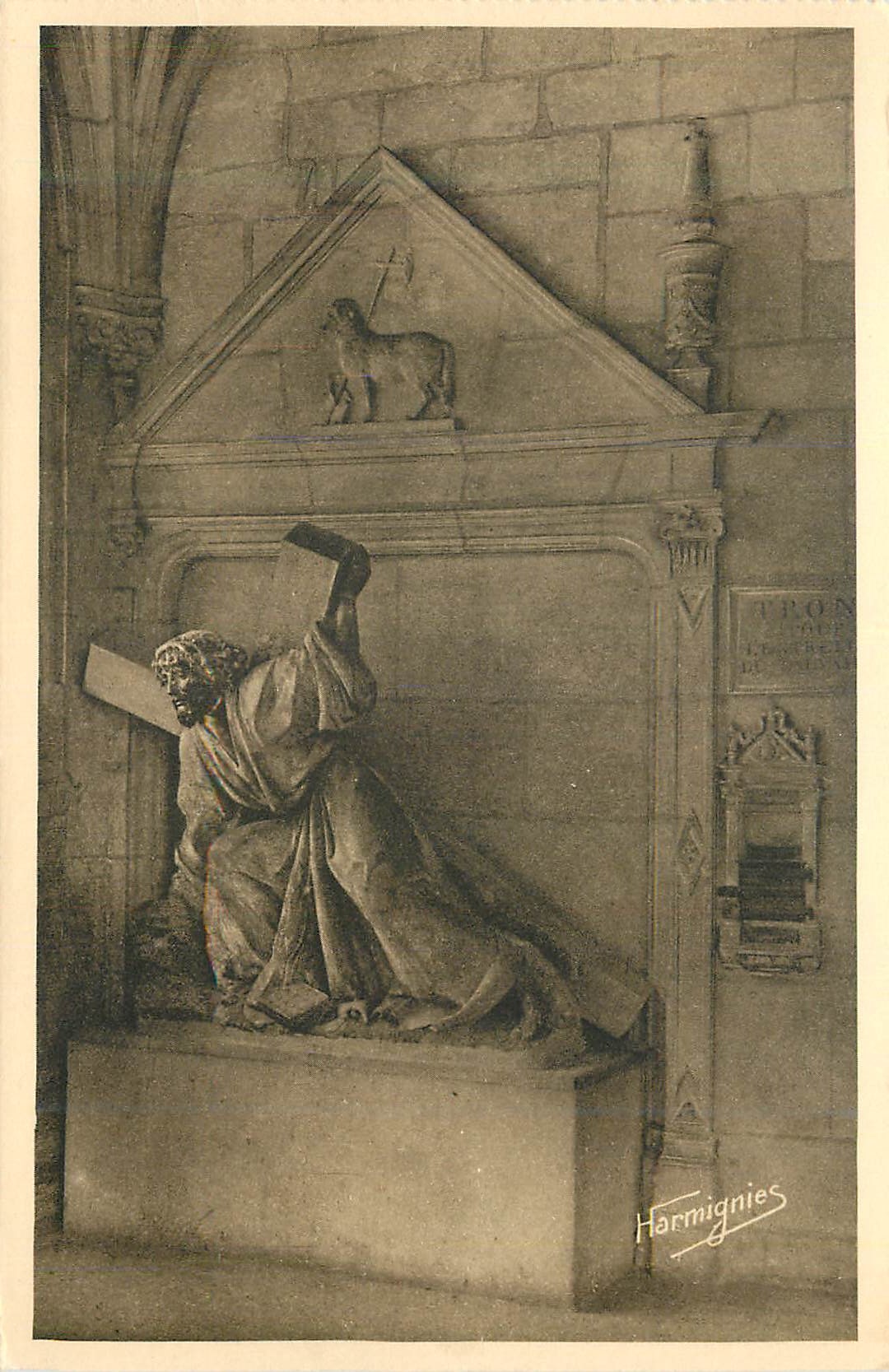 CPA 88 troyes eglise saint nicolas calvaires le christ tombant sous sa croix