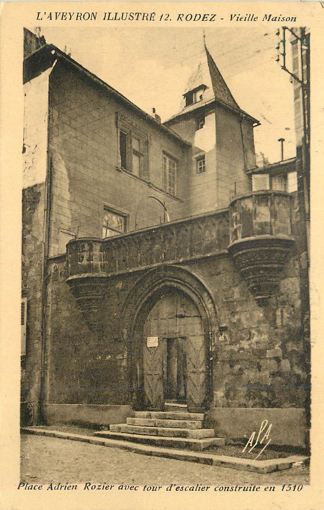 CPA L aveyron illustre 12 rodez vieille maison