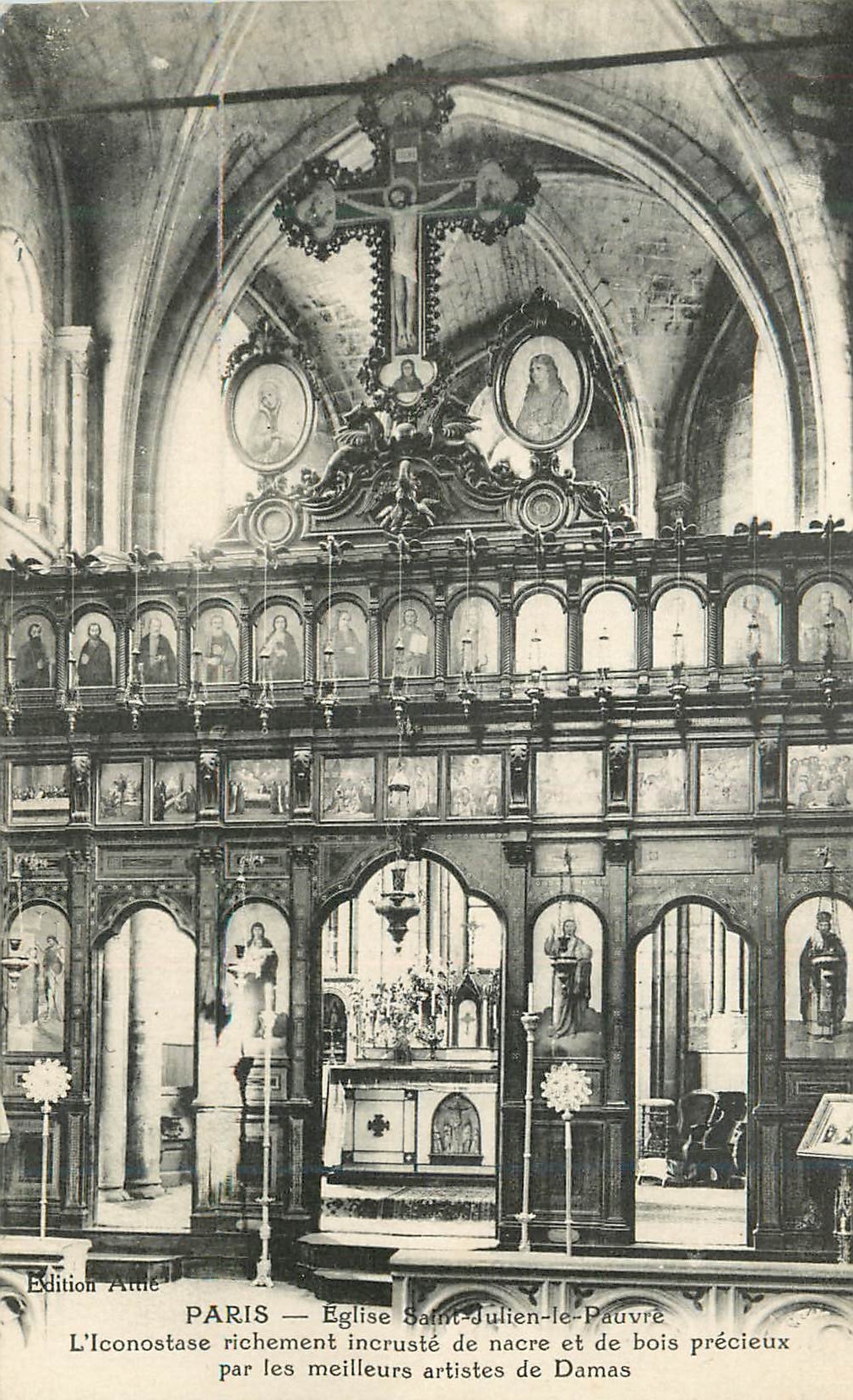 CPA Paris eglise saint julien le pauvre