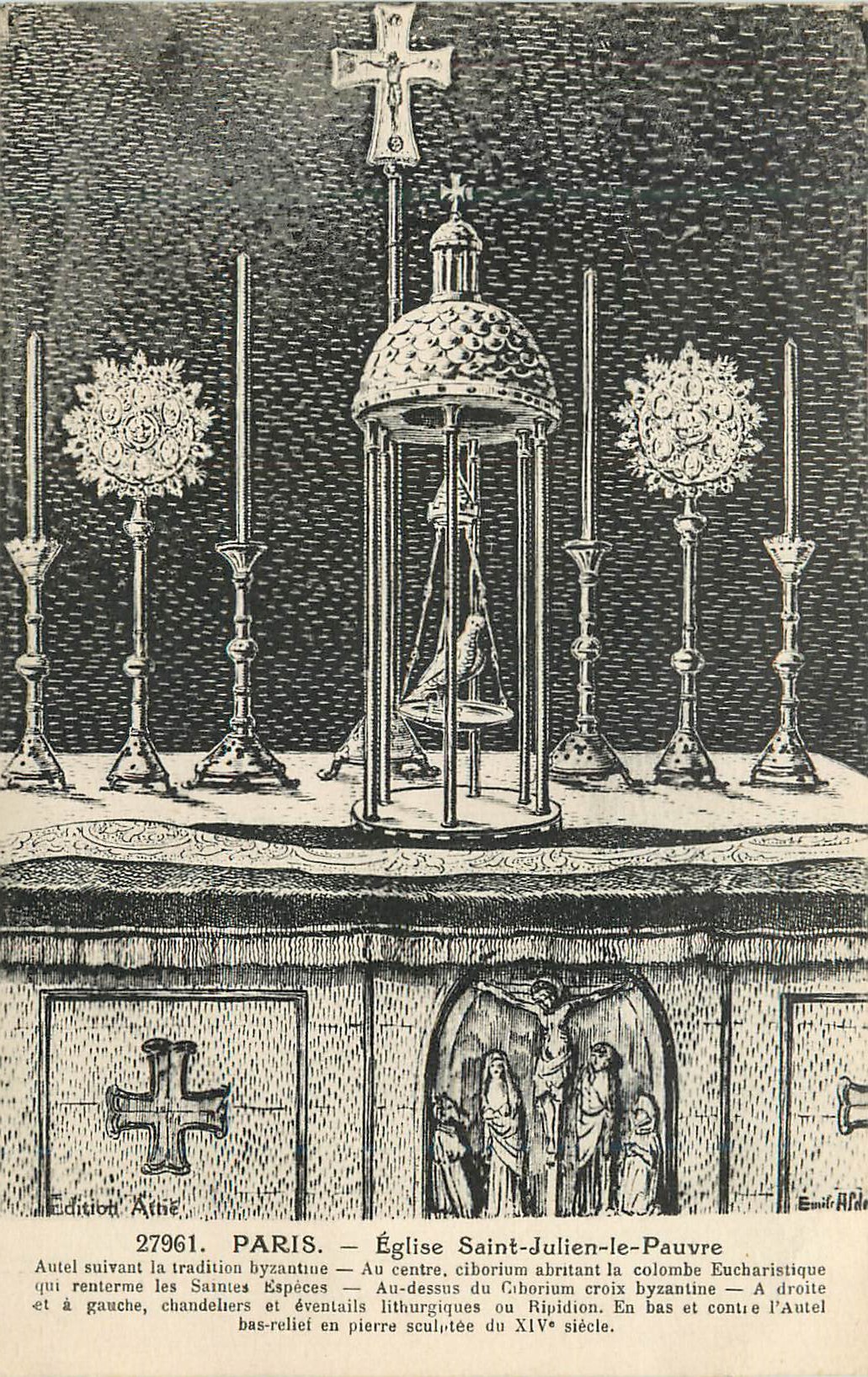 CPA 27961 paris eglise saint julien le pauvre