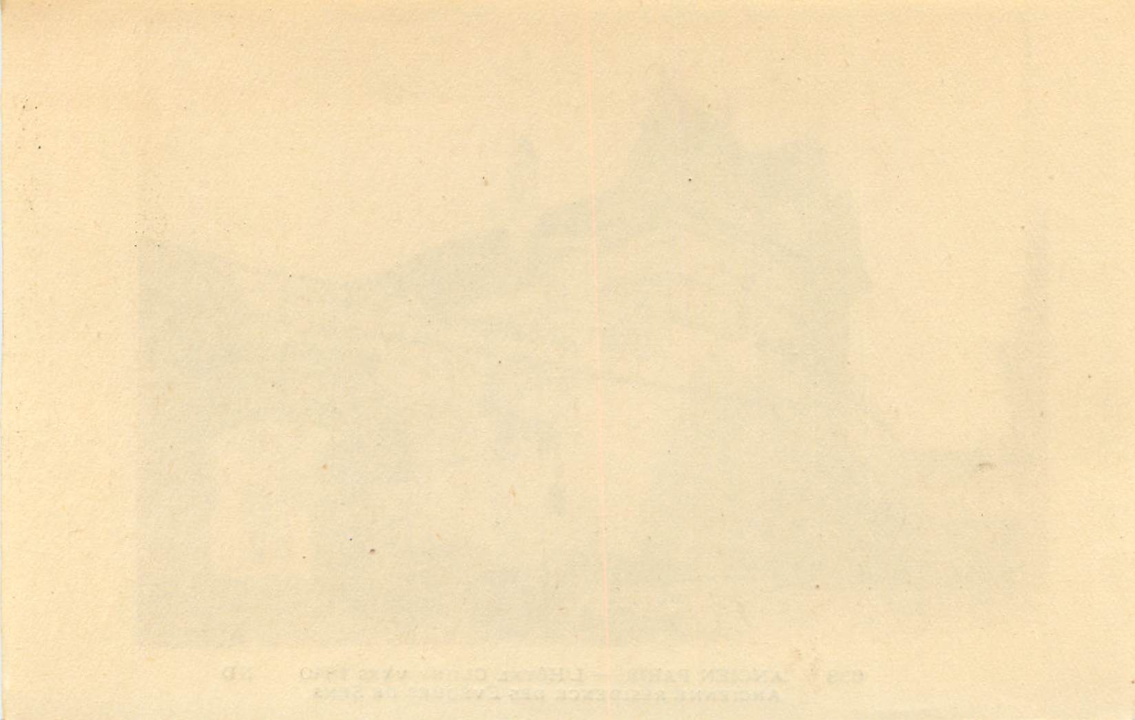 Ancien Paris — L'Hôtel Cluny vers 1840 — Ancienne résidence des évêques de Sens — Rückseite