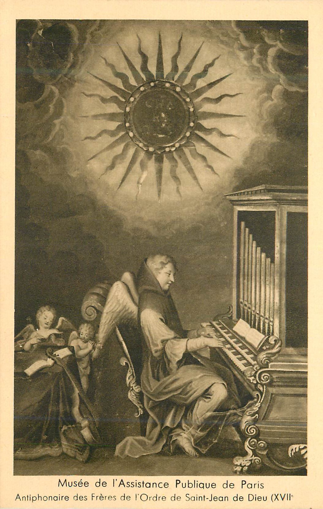 CPA Musee de l assistance publique de paris antiphonaire des frere de l ordre de saint jean de dieu(xvii) Orgue