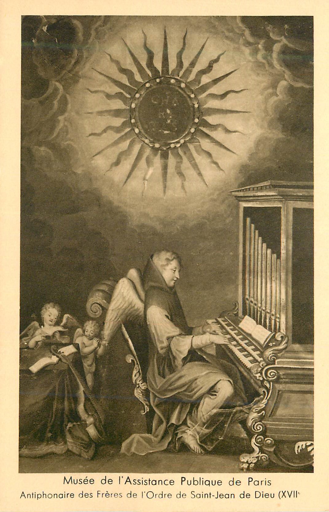CPA Musee de l assistance publique de paris antiphonaire des frere de l ordre de saint jean de dieu(xvii)
