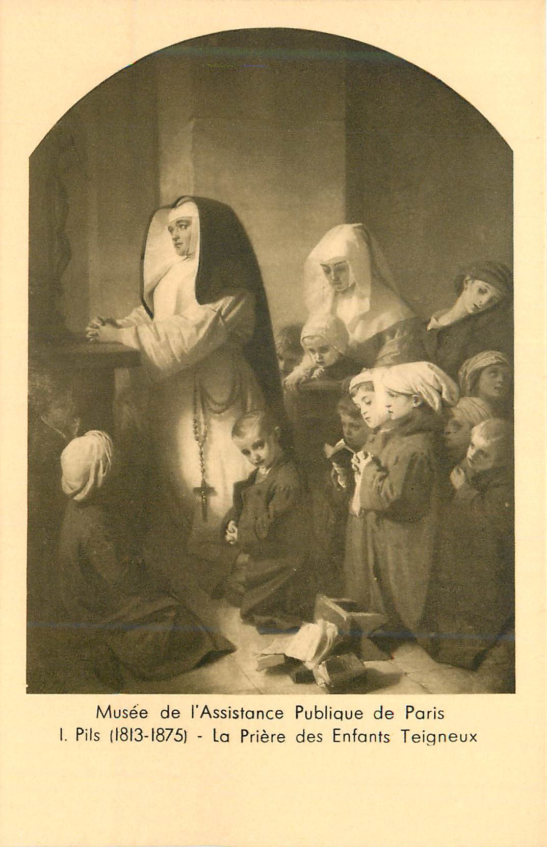CPA Musee de l assistance publique de paris pils(1813 1875) la priere des enfants teigneux