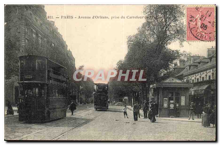 PARIS - Avenue d'Orléans, prise du Carrefour de Château-Landon — éditeur anonyme, n° 811