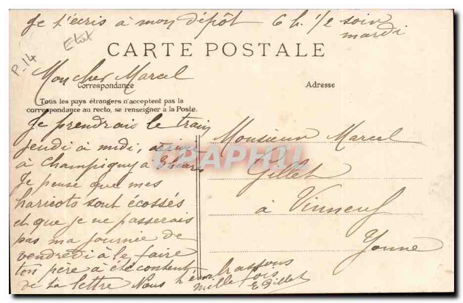 Paris — Rue de la Tombe-Issoire — E. L. D. n° 1154 — Back