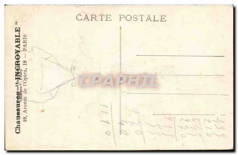Paris (14) Dirigeable-zeppelin-air ship- Clement Beyard evoluant au dessus de l'Avenue Reille-CPA — Rückseite