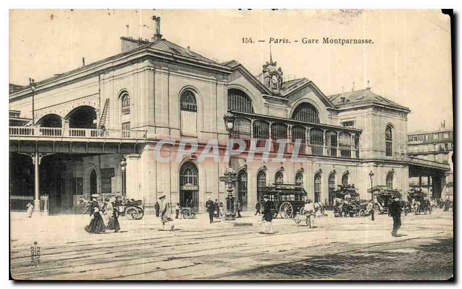 Paris (14) Gare Montparnasse-cheval-CPA