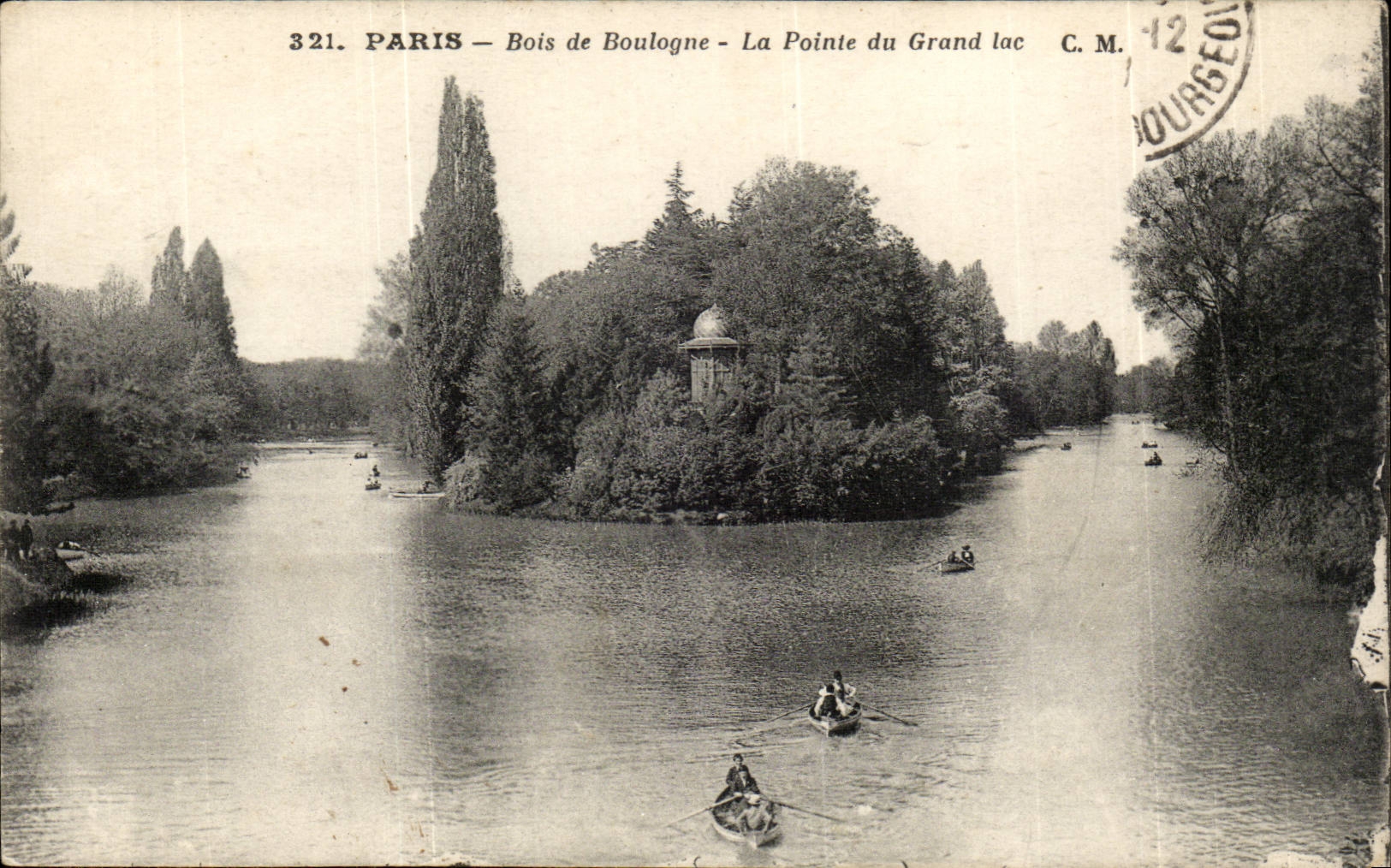 Paris (14) Bois de Boulogne -La Pointe du Grand Lac-bateaux-CPA