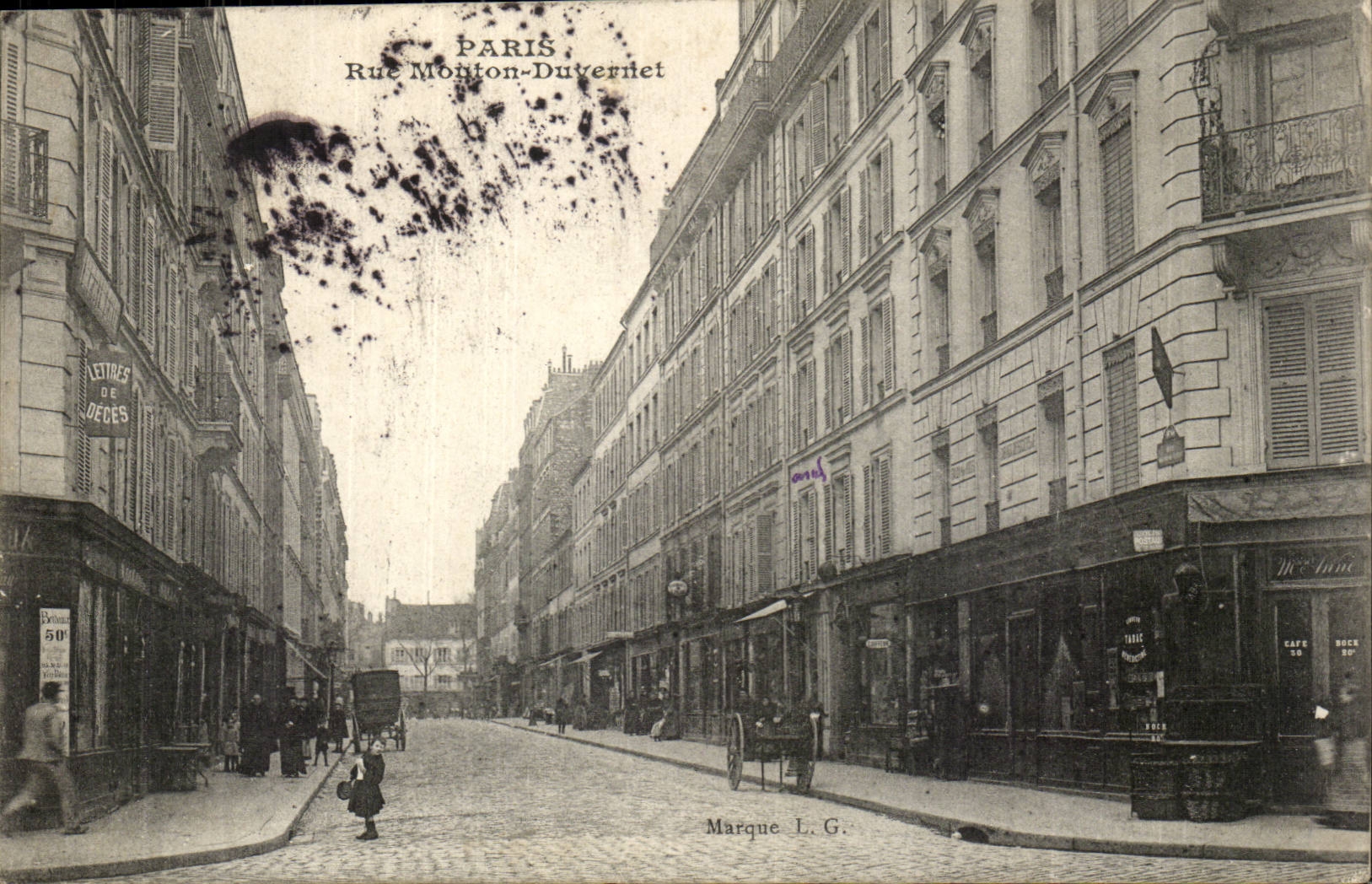 Paris — Rue Monton-Duvernnet — Marque L.G.