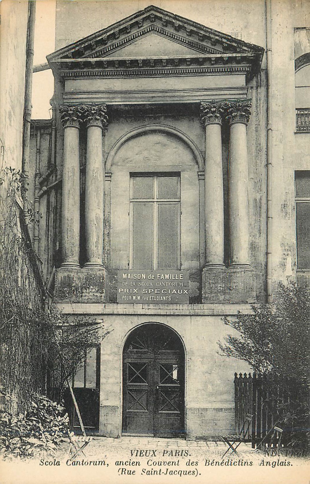 CPA  Vieux Paris Scola Cantorum Ancien Couvent Des Benedictins Anglais (Rue Saint Jacques)
