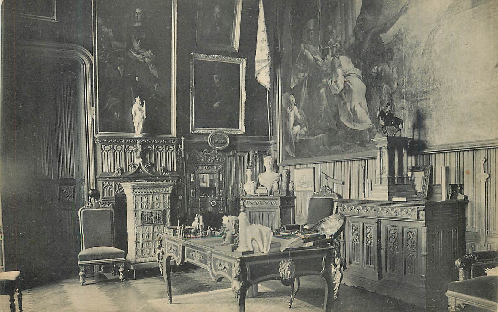 CPA  Chateau de Challain Cande Le Cabinet de Travail